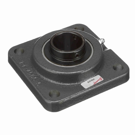 Browning Mounted Cast Iron Four Bolt Flange Ball Bearing - 52100 Steel, Black Oxided Inner - Setscrew Lock VF4S-220S